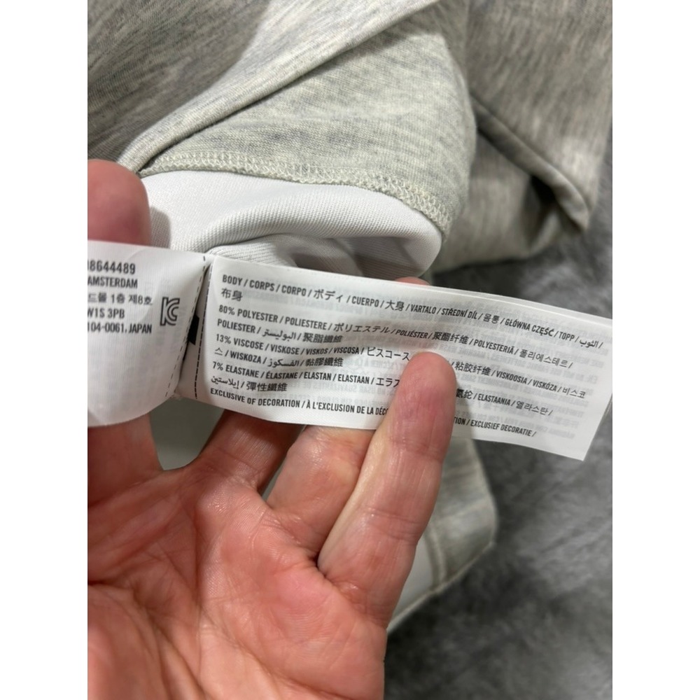 Abercrombie & Fitch YPB neoKNIT Crewneck Sweatshirt Grey Heather Mens Medium - Picture 9 of 12